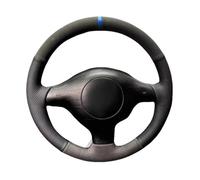 For VW Old For Golf 4 For MK4 1998-2004 For Passat For B5 2019-2005 Hand Sewing Suede Car Steering Wheel Cover Car Steering Wheel Protective Cove(Green Thread)