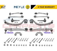 FOR VW PASSAT FRONT SUSPENSION UPPER LOWER REAR ARMS LINKS MEYLE HD 16mm 01-05