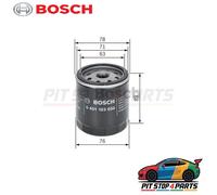 For VW Polo Oil Filter Bosch 0451103050 89 mm Durable Performance 2002-2009