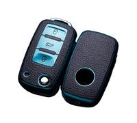 For VW Polo Tiguan Passat Golf Jetta Lavida Skoda Octavia Car Key Case Car Key Full Cover Protection Bag(Green)