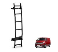 Rhino Black Van Ladder for the VW Transporter (2003-2024) Heavy Duty Anti-slip Steps (With Fixing Kit)