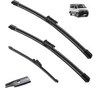 For VW T5 Transporter Caravelle Multivan California Kombi Shuttle 2003-2023 Front & Rear Wiper Blades Set, Rubber Windscreen Wipers