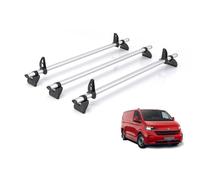For VW T6 Transporter 2015-2024 Roof Rack Rhino Kammbar Pro 3 Bars | 3x Aluminium Roof Bars [T53PR]