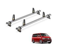 Van Guard Trade Roof Rack for VW Transporter T5 (2003-2015) 2 Steel Roof Bars & Loadstops [Only Suitable for Standard Roof Models] - UltiBar Trade - SB263-2