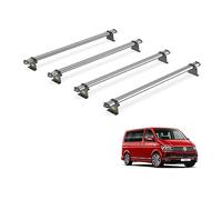 For VW Transporter 2002-2015 Roof Rack 4x Roof Bars UltiBar Trade | Only fits Short Wheelbase with Standard Roof, Van Guard, Heavy Duty Steel Roof Bars