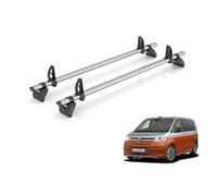 Rhino Roof Rack for VW Transporter Multivan (2022+) 2x Steel Roof Bars - Kammbar Fleet - MV2FL
