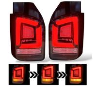 For VW Transporter T5.1 LED Smoked Rear Lights Dynamic Pair 2010-15