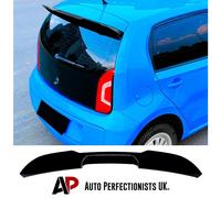 For VW Up Black Rear Roof Spoiler Lip Wing Splitter Body Kit 2011-23