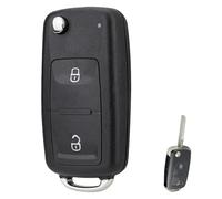 For VW Volkswagen 2 Buttons Car Key Fob - Uncut Blade Compatible with Transporter T4 T5 T6/Golf/Bora/Polo/Seat Ibiza/Amarok