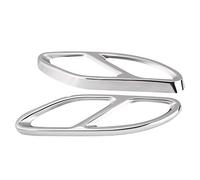 For W176 Exhaust - 1 Pair Exhaust Muffler Tail Pipe Cover Trims, Car Exhaust Tail Muffler Tip Pipe Cover Replacement For Benz Glc C E-Class C207 Coupe 14-17(Silver)
