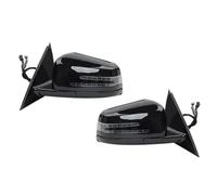 For W204 C63 C200 C180 2006-2013 Auto Side Door Mirror Assembly Car Electric Folding Turn Signal Lamp Side Rear View Mirror Assembly(Style 2,1 pair)