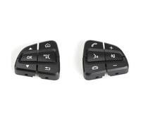 For W205 For W253 LHD RHD Car Multi-function Steering Wheel Switch Control Buttons Cover For Benz C Class For GLC Steering Wheel Acc Cruise Switch Button(Black 1 Pair)