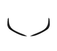 For W206 S206 C200 C300 C43 AMG 2019-2023+ Car Wind Knife Front Bumper Lip Spoiler Side Splitter Air Vent Grille(Down Carbon Look)