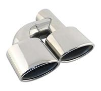 For W211 W204 C63 Interface 63mm Dual Outlet Car Exhaust Tip Edge Muffler Tail Pipe Stainless Steel Covers Trims RIGHT Exhaust Tips Muffler