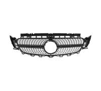 For W213 E200 E300 E400 2016-2019 Chrome Diamond Bumper Grille Middle Grill Front Radiator Grille