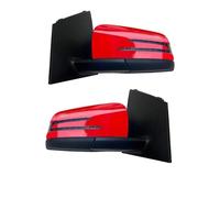 For W246 B180 B200 2011-2014 Auto Side Door Mirror Assembly Car Electric Folding Turn Signal Lamp Mirror Assy Side Rear View Mirror Assembly(Style 2,Electric 1 pair)