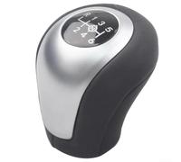 For W447 Vito 2017-2020 Leather and ABS 6-Speed Manual Gear Shift Knob Black Silver Interior Replacement Accessory for Enhanced Driving Feel