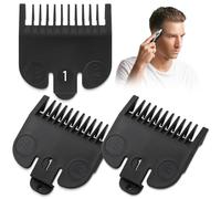 For Wahl #1 Guide Comb Attachment 1/8"(3.0 mm), Replacement Guide Comb Compatible with Wahl clipper guards set Hair Clipper and Trimmer,Cutting Guard Attachment Model 3114-001,Black(2 Pack)