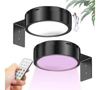 For Wall Pictures - 9 x 9 x 3 cm ABS | Lanter with Wireless LED Display - 13 Wall Decorations That Change RGB Colour | Light with Remote Control and 2000 mAh Battery - for Galleries, Hallways,