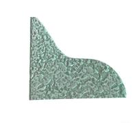 for Water Ripple for Splash Guard 2pcs Acrylic Bathroom Shield