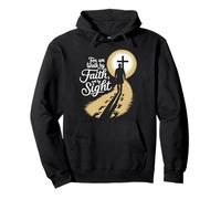 For We Walk Faith Not By Sight Christian Bible Verse Pullover Hoodie