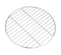 for weber Compatible Hinged Cooking Grate 17.6 Inch Easy Fill | Hinged design allows charcoal addition, fits 17.6 inch for weber kettles, stainless steel build, smooth edges(C)