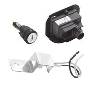 for Weber Q1200 Q2200 Gas Grill Replacement Ignition Kit 64868 with Push Button, Electronic Socket, Ceramic Electrode for Outdoor Cooking BBQ Parts