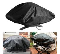 For Weber Q2000 Specific Cover - 600D Oxford Fabric with Vinyl Underlining and Drawstring Hem for Comprehensive Outdoor Grill Protection (67 * 44 * 32CM)
