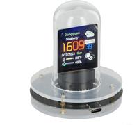 For Wifi Enabled Glow Tube Clock Smart for Automatic Date Time Weather Updates Digital Display with Touch Alarm and Software Upgrade Support