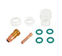 For wig welding torch accessory kit 9 pieces for stubby gas lenses #12 cup for WP17 WP18 WP26 including O-rings seal