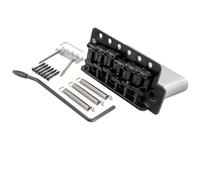 For Wilk-inson M Series 54mm(2-1/8 Inch) String Spacing 6-Screw Vintage Bent Saddle Guitar Tremolo Bridge For ST Electric Guitar(Schwarz)