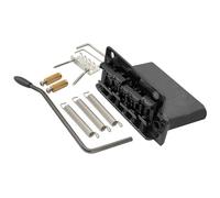 For Wilk-inson WV2-SB 54mm Vintage Steel Saddles 2-Point Guitar Tremolo Bridge With Full Solid Steel Block For ST Style Guitar(Schwarz)