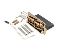 For Wilk-inson WV2-SB 54mm Vintage Steel Saddles 2-Point Guitar Tremolo Bridge With Full Solid Steel Block For ST Style Guitar(Gold)