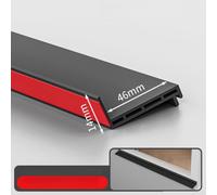 For Window Water-Blocking Strip TPE Rainproof Weather Stripping Anti-Drift Rubber Seal Windproof Shield for Sliding and Casement Sash 46mm(Outer -S)