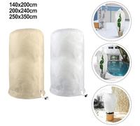 For Winter Tree Cover Bags for Plant Frost Protection Featuring Breathable Non Woven Fabric to Help Plants Survive Cold Weather (200×240cm Beige)