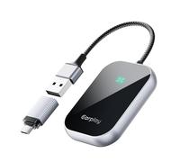 For Wireless Carplay Adapter, 2 in 1 for Apple CarPlay & Android Auto,USB CarPlay Wireless Dongle adaptor for Wireless Control Plug with Cars& Navigation, Mus (A21-Black)