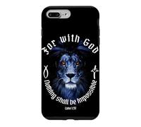 For With God Nothing Shall Be Impossible Luke 1:37 Faith Case for iPhone 7 Plus/8 Plus