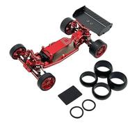 For WLtoys 244016 For LOSI For Micro-B 1/24 Rc Car Remote Control 6061 Aluminum Carbon Fiber Tail Wing Carframe Upgrade Parts Component
