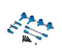 For WLtoys 284131 K969 K979 K989 K999 P929 P939 RC Car Upgrade Parts Metal Steering Cup Pull Rod Servo Arm Kit Remote Control Rc Parts(Blue)
