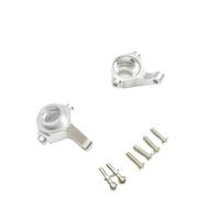 For Wltoys A949 A959 A969 A979 K929 1/18 1pair Aluminum Metal Front Left Right CNC Steering Knuckle Cup RC Upgrade Parts RC Car Steering Knuckle(Silver)
