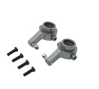 For Wltoys A949 A959 A969 A979 K929 1/18 Metal Front Steering Cup Remote Control RC Crawler Car Accessories Upgrade Parts RC Car Steering Knuckle(Gray)