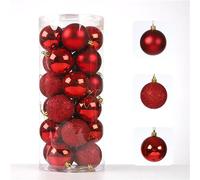 for Women 2024 60mm Christmas Tree Ball Bauble Hanging Home Party Ornament Decor for School Project, Art Craft and DIY Christmas Decoration