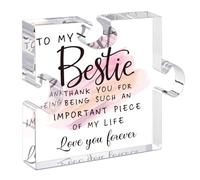 for Women - Acrylic Puzzle Plaque | Birthday Gifts for Women Friends | Bestie Gifts | Friendship Keepsake | BFF Soul Sister Gift | Christmas & Thanksgiving Present (Bestie)
