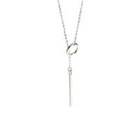 for Women Girls S925 Necklace Women's Long Collarbone Chain Laye Initial