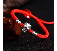 For Women, Lucky Diamond Knot Cute Puppy Red Rope Couple Men And Women Handmade Wrist Ornaments Personalized Clothing Accessories Jewelry