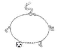 For Women,S925 Fashion Versatile Creative Letters Sterling Temperament Adjustable Personalized Clothing Accessories Jewelry