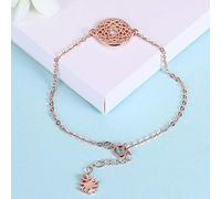 For Women,S925 Fashion Versatile Rose Round Web Temperament Adjustable Personalized Clothing Accessories Jewelry