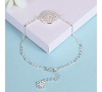 For Women,S925 Fashion Versatile Round Web Temperament Adjustable Personalized Clothing Accessories Jewelry