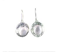 for women, style eardrop inlaid jewelry natural pink crystal thai stone earrings
