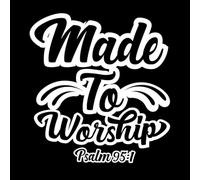 for Worship hymns Bible Verses Christian Scripture Motivation and Inspiration Mural and Wall Vinyl Decal 54.6x58.2cm Store Decoration White